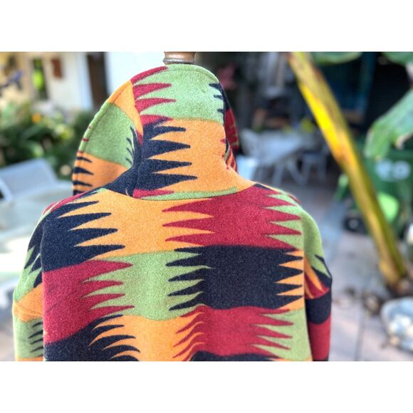 VTG Seppe SW Aztec Wool Button Down Coat Jacket Size 3 = XL Made in the USA - Picture 14 of 15